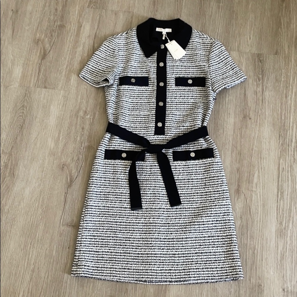 Maje Spring Summer 2020 black and white tweed
